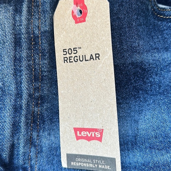 NWT 505 Levi’s Relaxed Fit Jean 42x32 - Picture 10 of 14